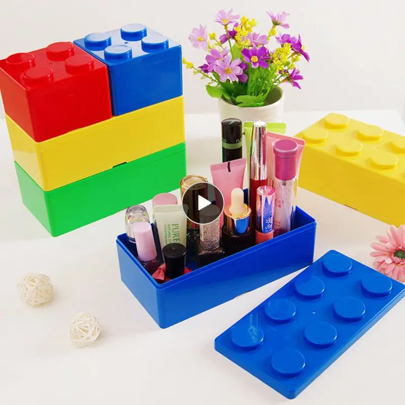 

Splicable Building Blocks Desk Office Organizer Storage Holder Desktop Pencil Pen Sundries Box Stationery Office School Supplies