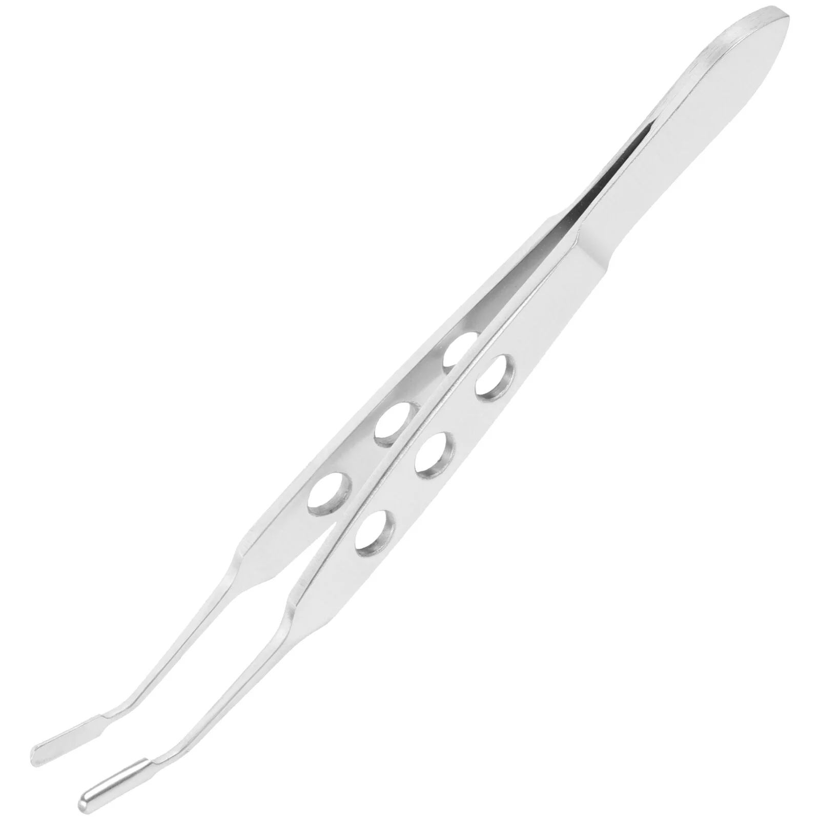 

Elbow Stainless Steel Eyelid Tweezers Meibomian Gland Expressor Forcep Rectangular Head Tool