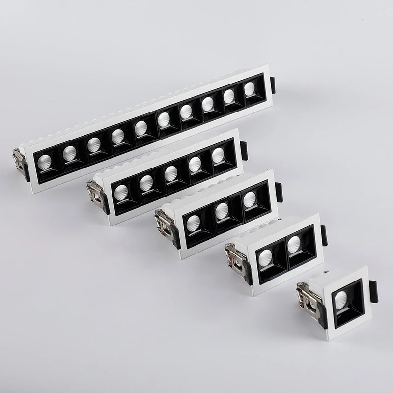 

LED Downlight Dimmable Strip Line Light Bar Creative COB Chip Linear Recessed Strip Lamp Living Room Corridor Indoor Lighting