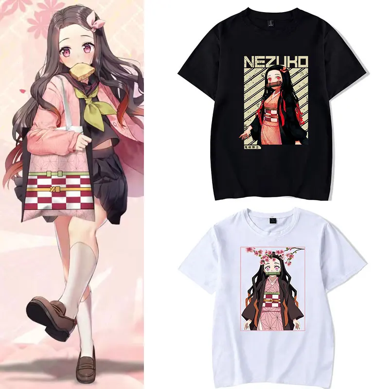 

Anime Demon Slayer Kimetsu No Yaiba Anime T-Shirt Men Harajuku Tanjiro Kawaii Tshirt Zenitsu Nezuko Manga Graphic T-shirt Male