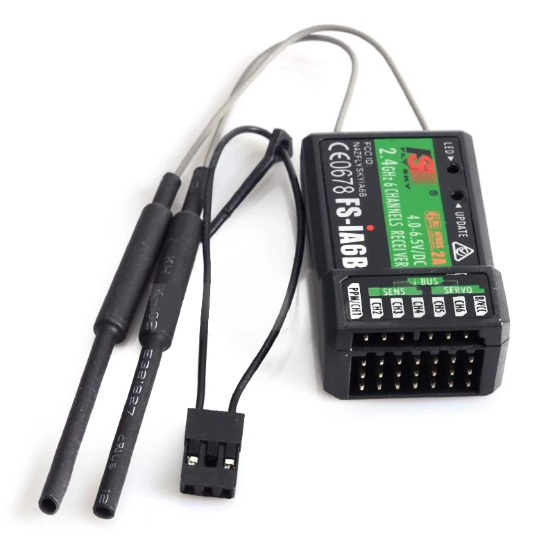 Приемник Flysky FS-iA6B выход PPM с интерфейсом IBus модель самолета приемник