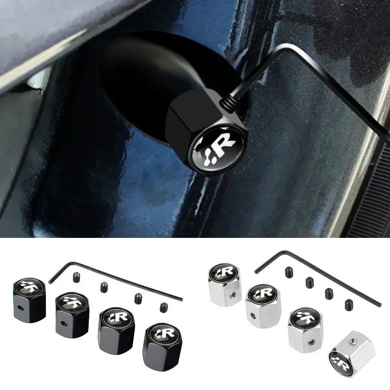 Для Volkswagen GTI Rline Golf 4 5 6 7 Tiguan Passat B5 B6 CC Jetta POLO Автомобильные колпачки клапанов шин