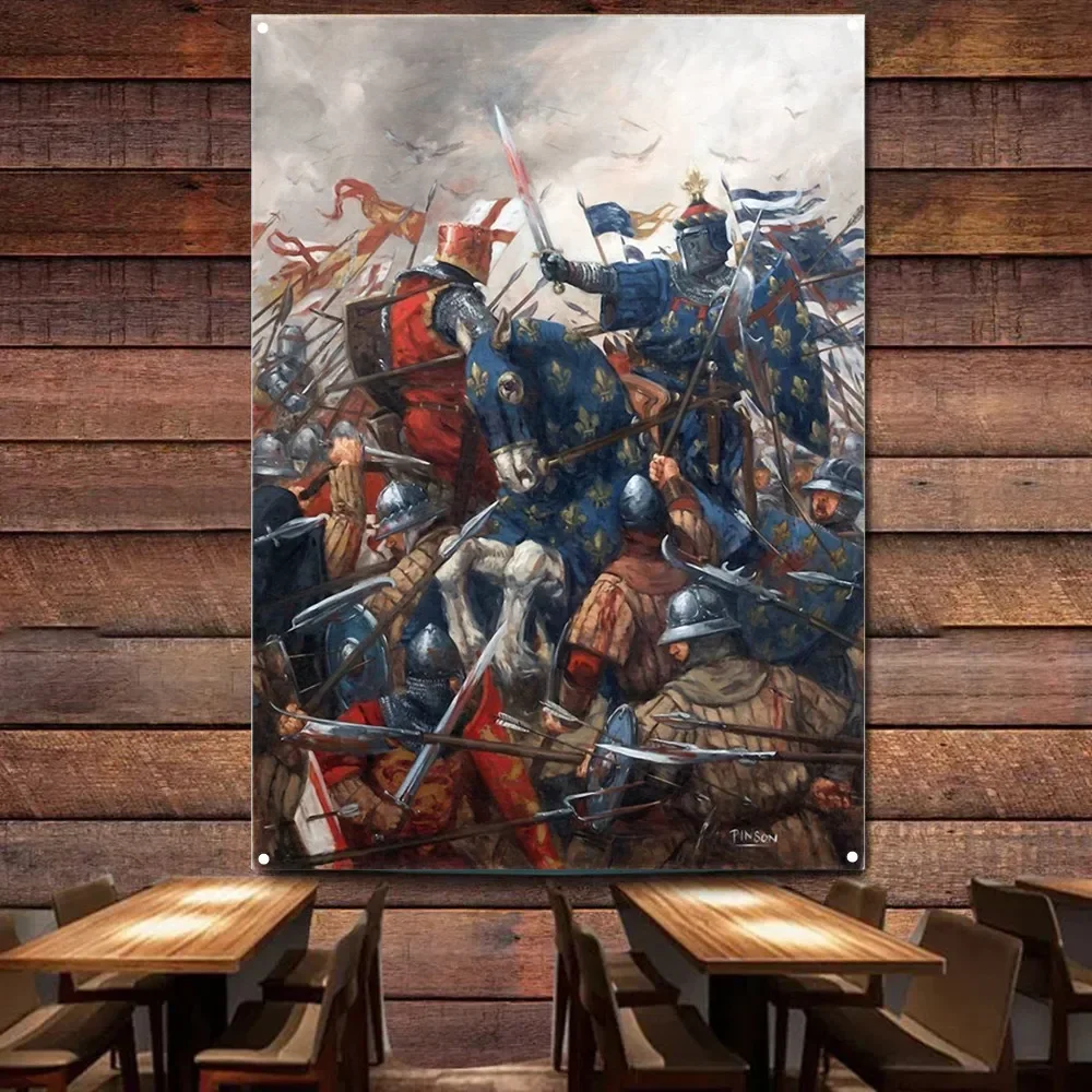 Масонский рыцарь-тамплиер гобелен LOSICOE