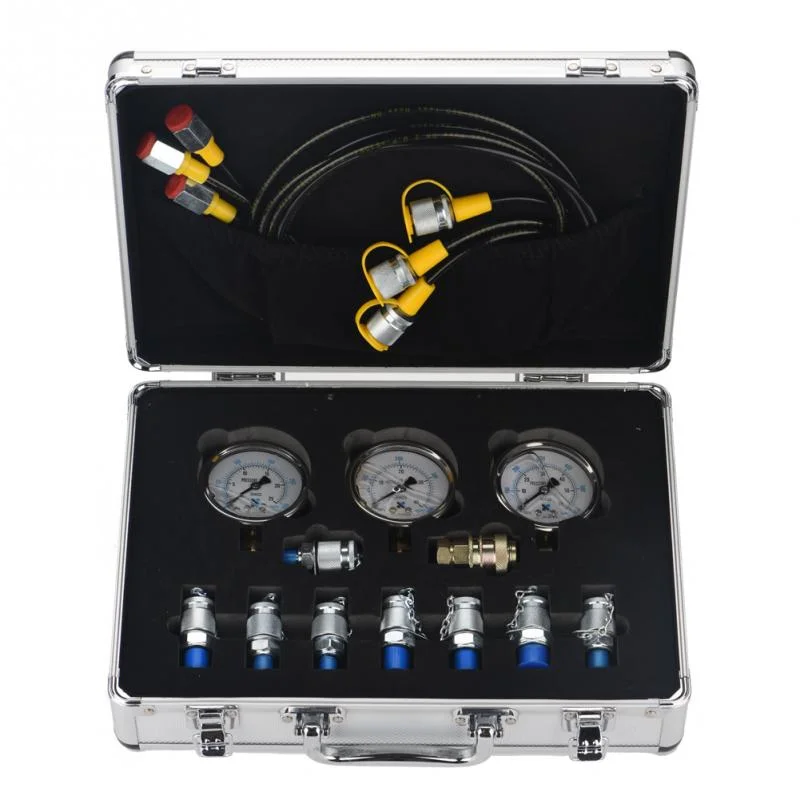 

Portable inspection and maintenance hydraulic excavator pressure gauge box oil pump test table hydraulic tee joint