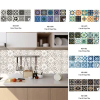 matte surface floor sticker home decor transfers covers 10pcs tile waterpoof peel stick wall stickers for kitchen living room