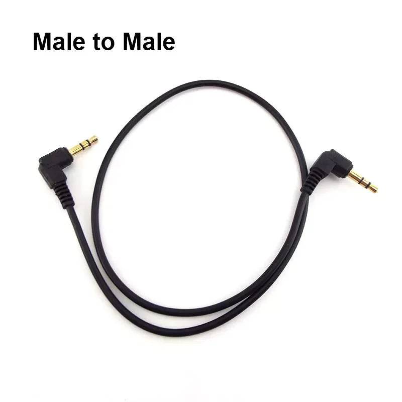 

1M Audio Cable 3.5mm Male to Male 90 Degree Angle Car AUX Speaker Stereo MP4 MP5 Audio Line Cord PVC