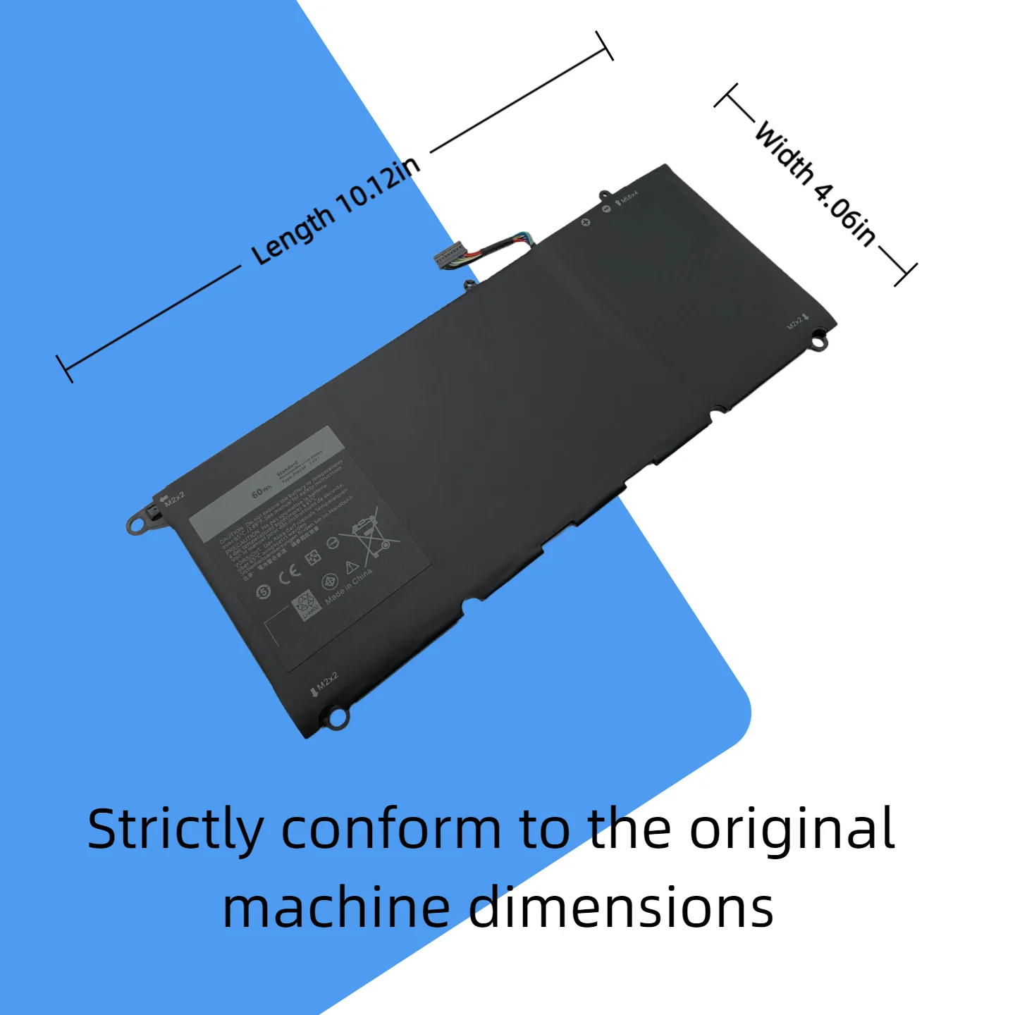 Фото PW23Y Laptop Battery For DELL XPS 13 9360 Series RNP72 TP1GT P54G Free Tool + 24M Warranty №4