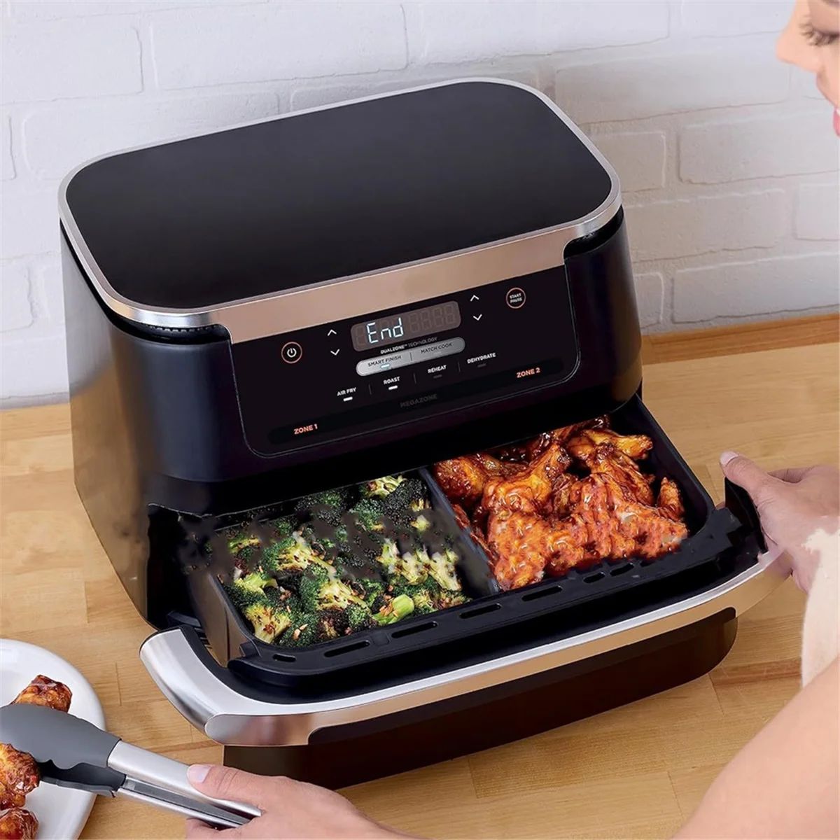 2 шт. силиконовые вкладыши для фритюрницы Ninjia DZ071 DZ550 двойная фритюрница