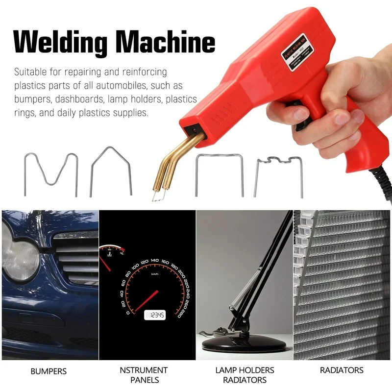 

50W Hot Stapler Plastic Welding Machine Car Bumper Repair Kit PVC Plastic Repairing Machine Car Bumper Repair Hot Stapler
