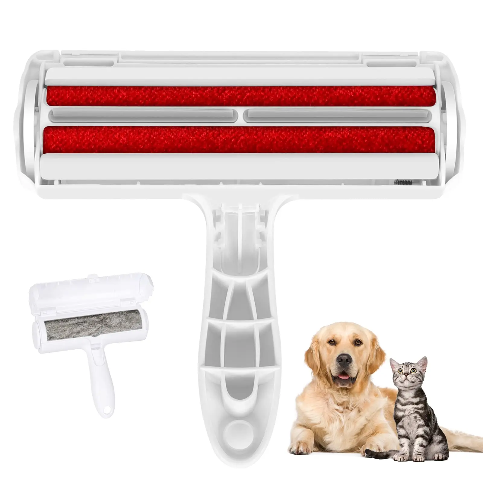 

Pet Hair Remover Roller, Dog Cat Fur Remover with Self-Cleaning Base, Efficient Animal Hair Removal Tool, Perfect for Carpet