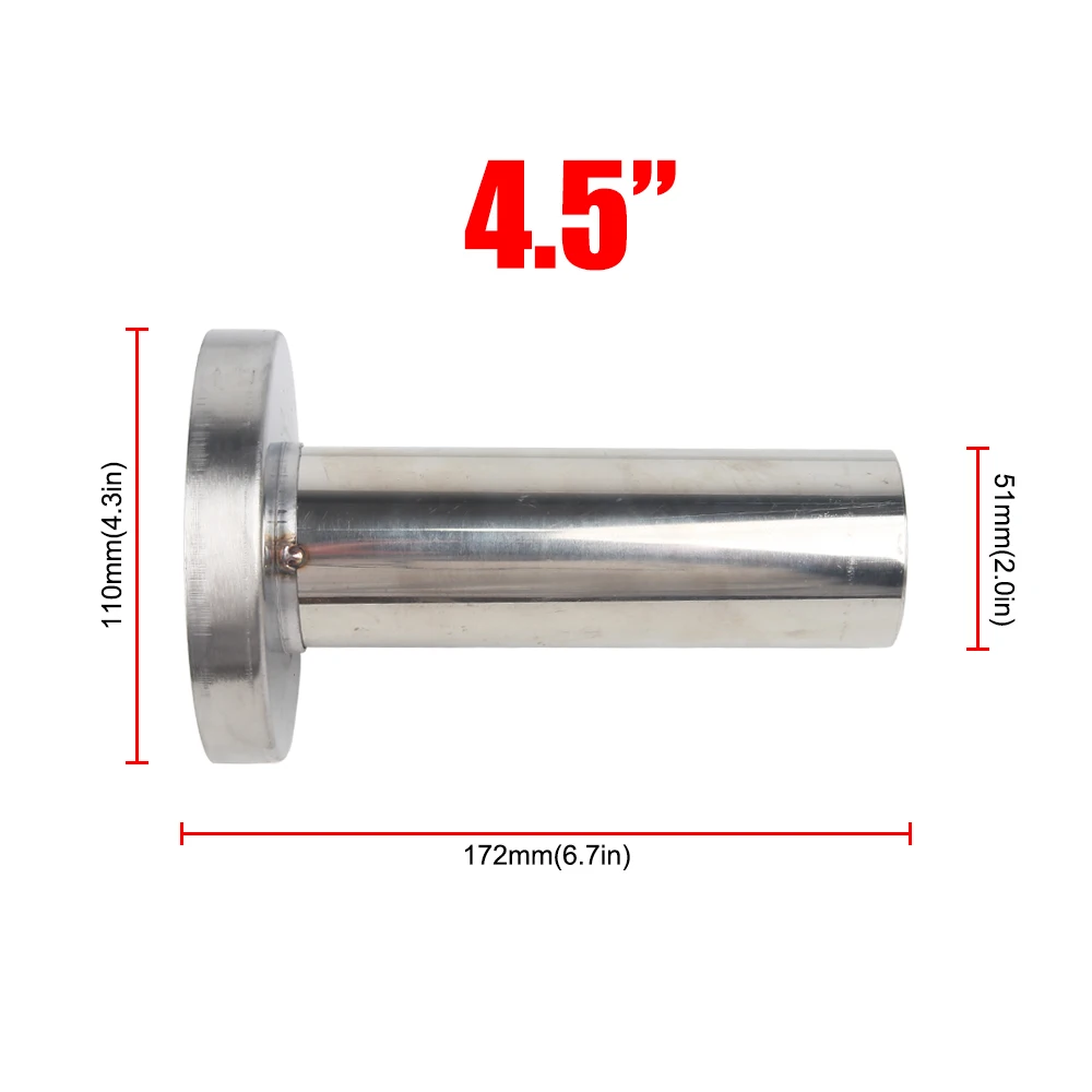 3 5 &quot/4&quot/4&quot/4 5&quot нерегулируемый съемный глушитель из нержавеющей стали