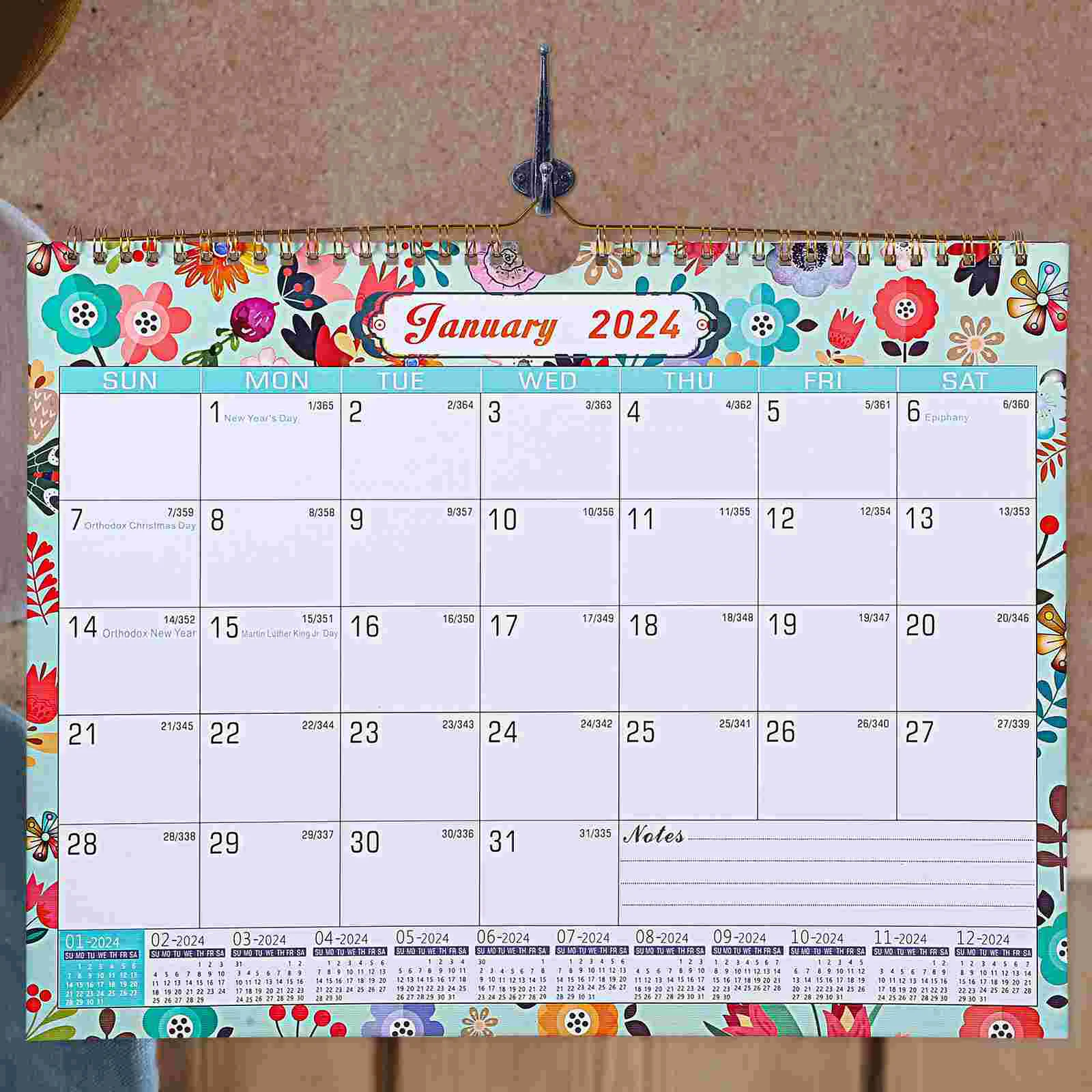 

Настольный календарь 2024, обратный отсчет для ежедневного использования, английский язык 2023-2024, стена 2024, прочная бумага для встреч, подвесной офис