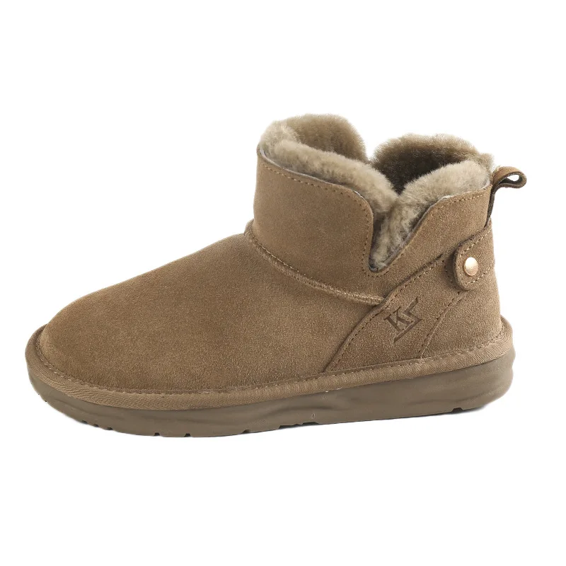 Women's Snow Boots Women's Plush Cotton Shoes High Quality Warm Shoes in Winter Size 35-40 Women's Versatile New Cotton Shoes