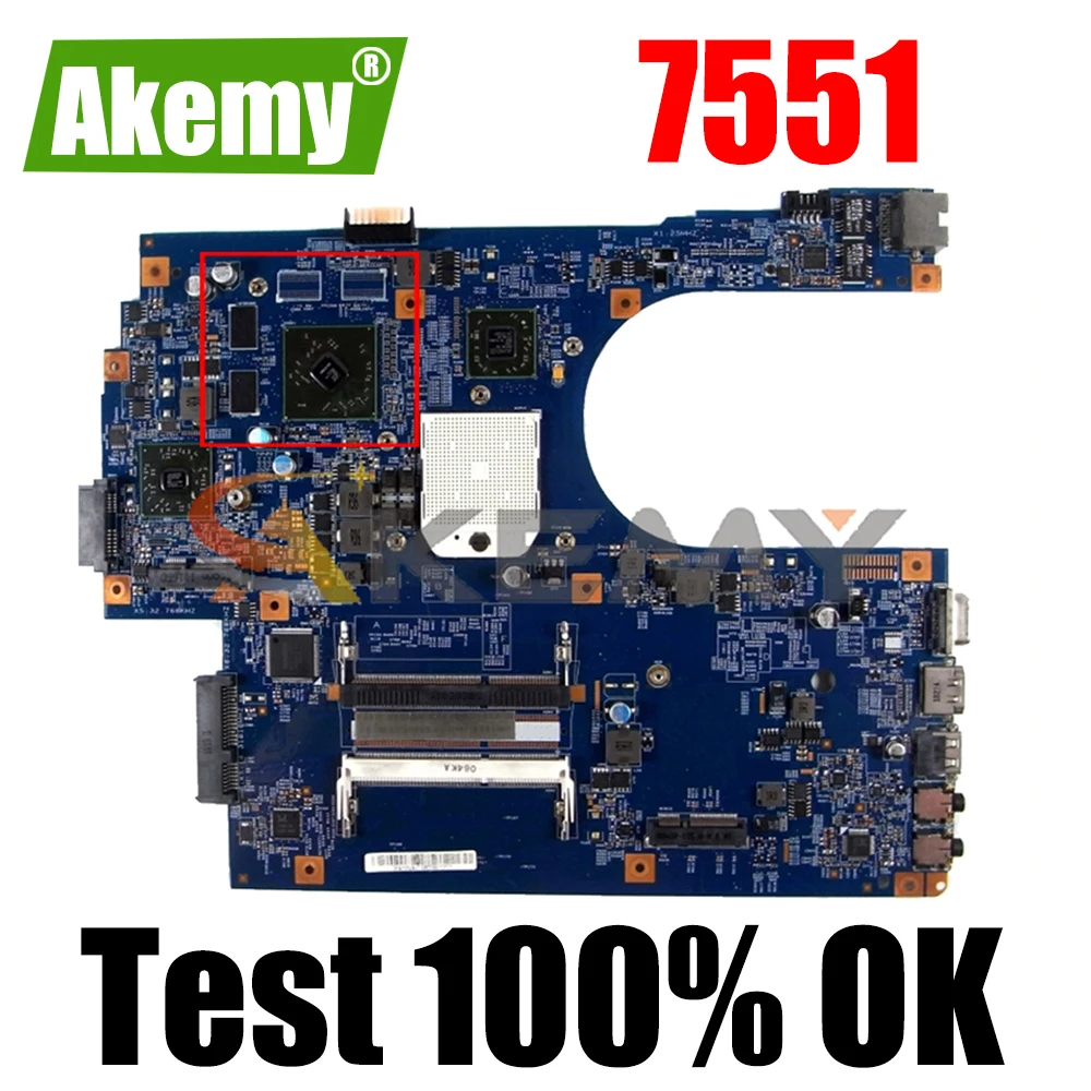 

For ACER Aspire 7551 Notebook Mainboard 09929-1 AMD 216-0774007 DDR3 Laptop motherboard