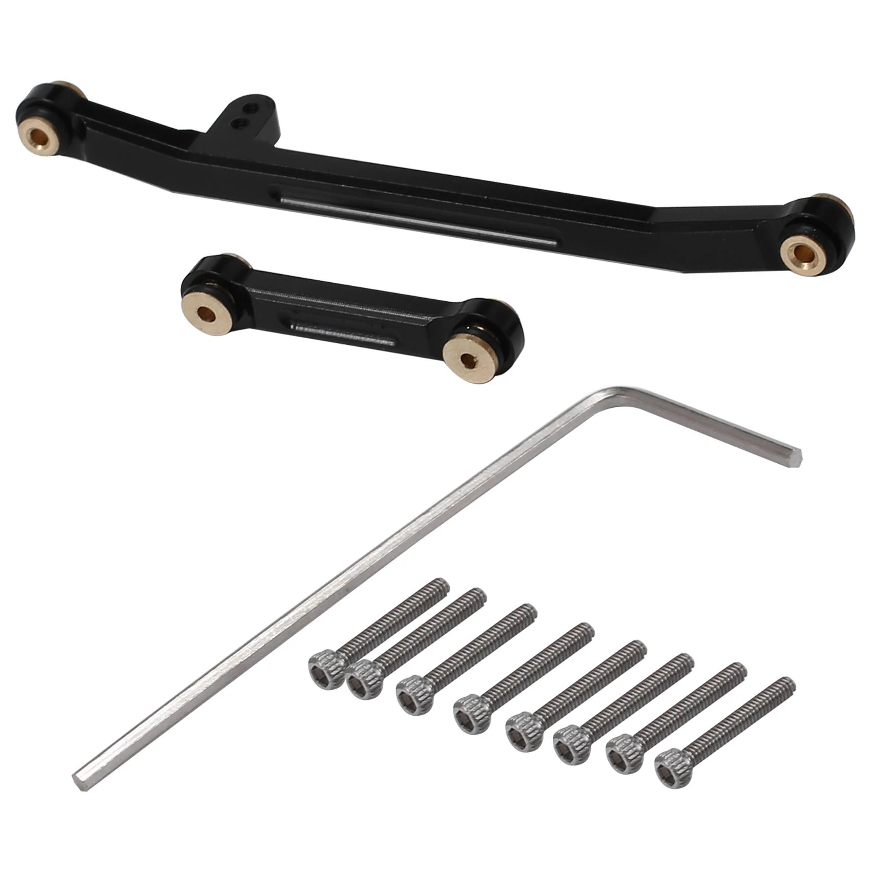 

Металлические рулевые тяги, тяги для радиоуправляемого гусеничного автомобиля 1/24 Axial SCX24 Gladiator JLU Bronco Deadbolt C10 90081, обновленные детали, 1