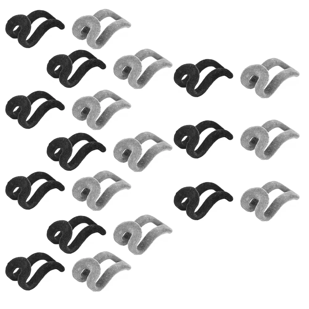 

Hanger Hangers Hook Clothes Hooks Flocking Closet Connector Mini Space Saving Coat Cascading Linkage Wardrobe Organizer Non S