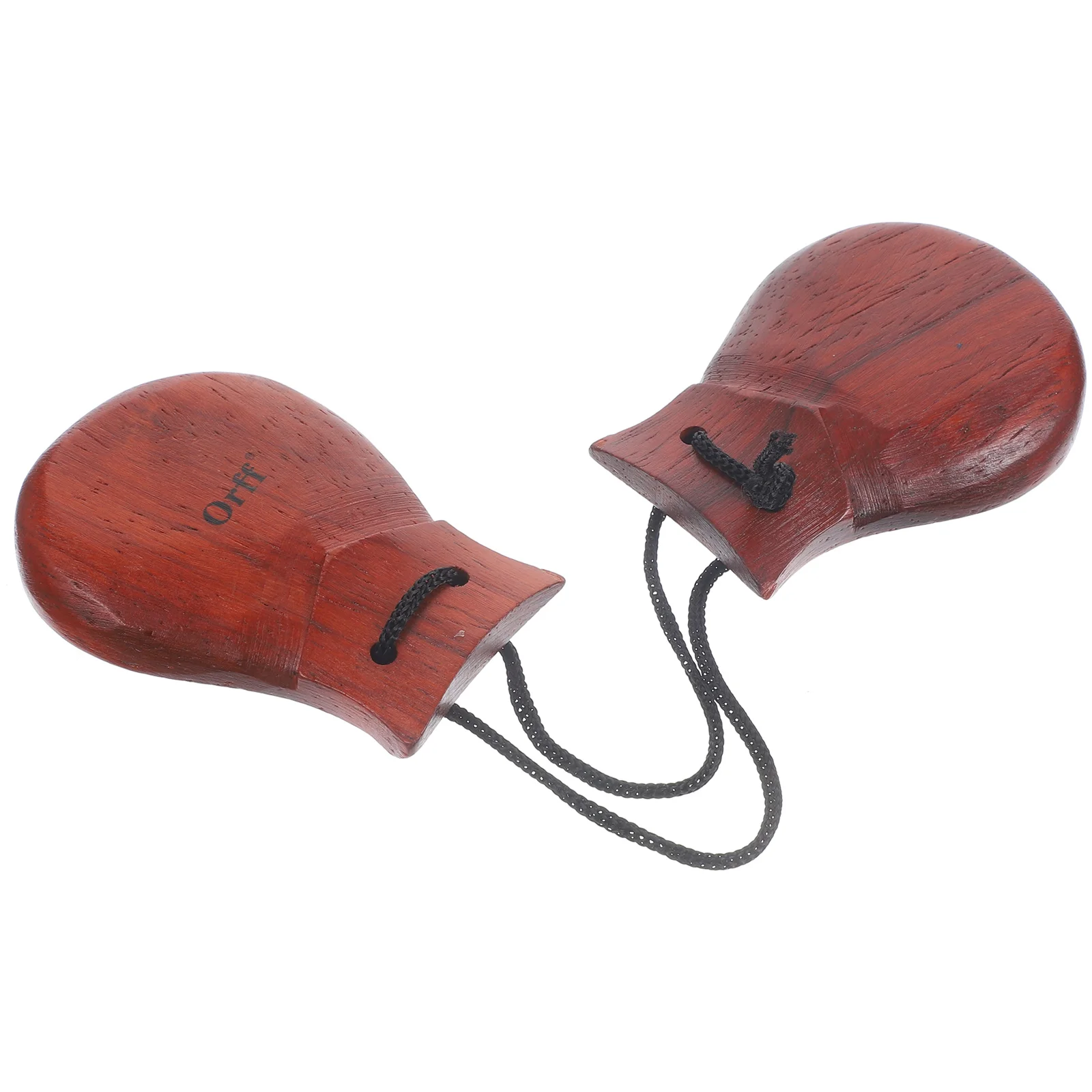 

Wooden Castanet Clapper Spanish Castanets Musical Instrument Pear Percussion for Adults Toddler