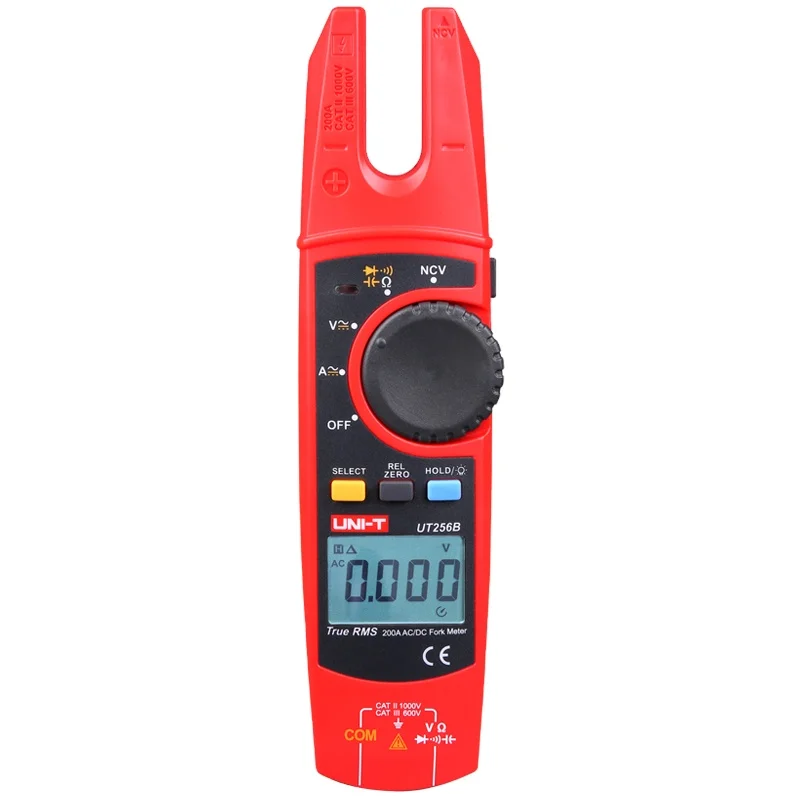 

UNI-T UT256B Digital True RMS Fork Auto Multimeter 200A AC DC Current Clamp Meters NCV Tester Voltmeter Ohm Cap Auto Range More