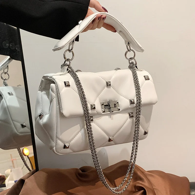 

Niche Design 2023 New Luxury Version Small Fragrance Lingge Chain Women's Satchel Leisure Fashion One Shoulder Messenger Bag