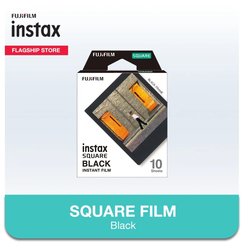 

Instax Instant Film Square Black Design - 10 Sheets