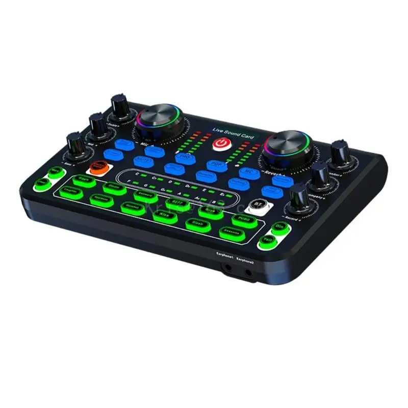 Живая звуковая карта плата звуковой эффект аудиомикшер для прямой трансляции