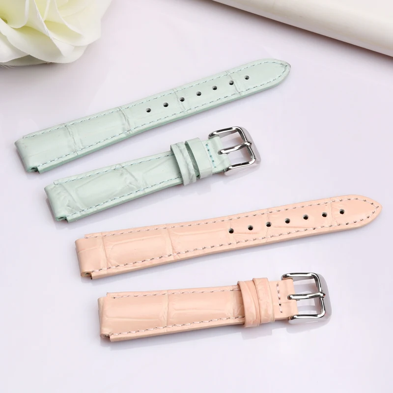 Фото Кожаный ремешок 14 мм для Casio LTP-2069 LTP-2069L-4A/7A2/7A1 LTP-V007 V300 VT01 женский ремешок для часов из воловьей кожи, браслет №5