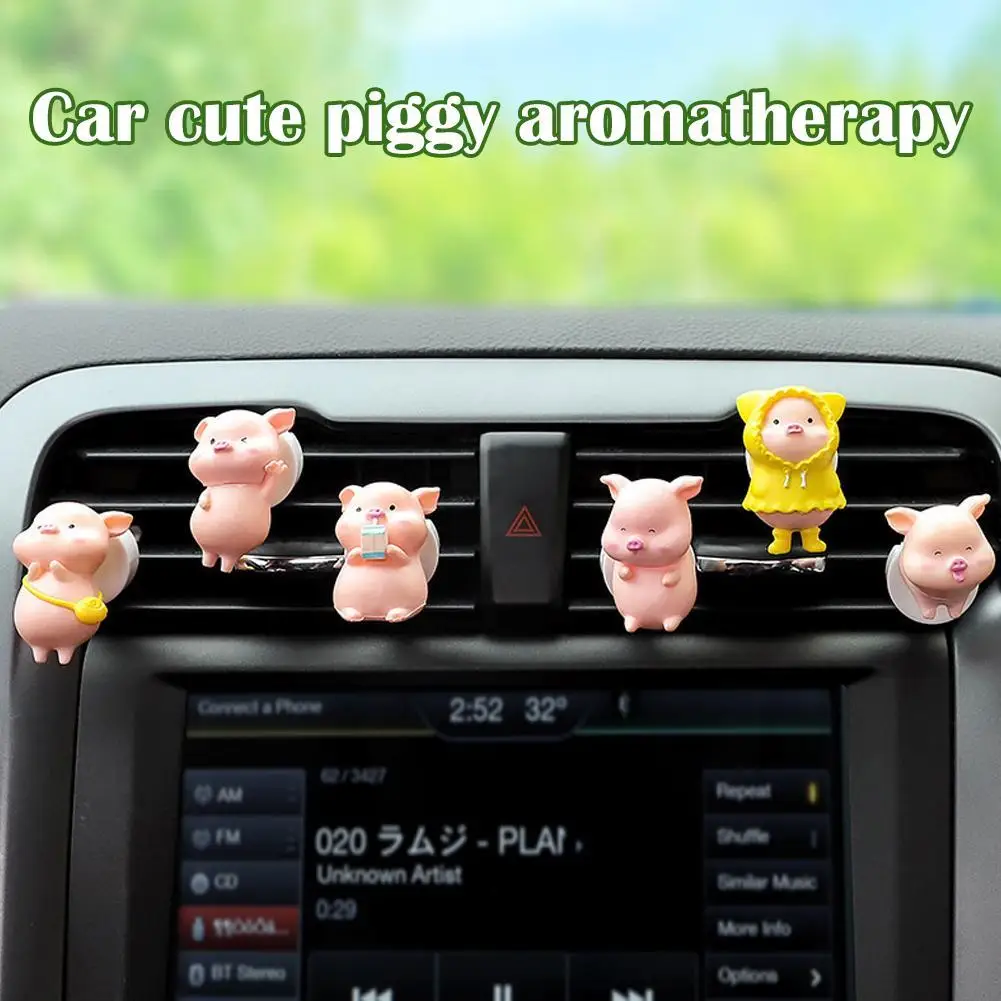 

1pcs Car Cute Piggy Aromatherapy Air Freshener Air Conditioning Vent Car Interior Accessories