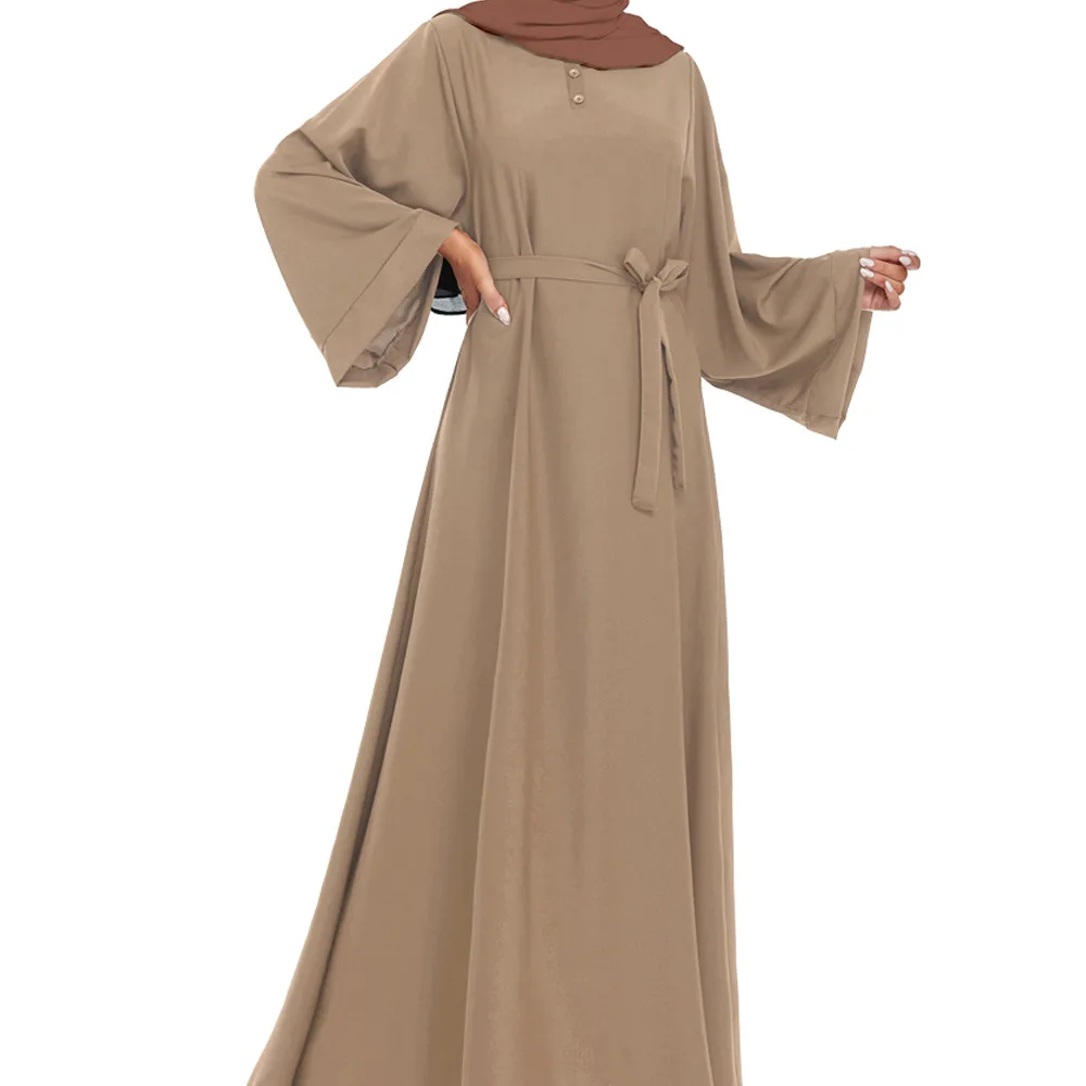 Мусульманское платье Wepbel, Женская абайя, Дубай, Средний Восток, Рамадан, одежда для исламской одежды, яркое платье, турецкий кафтан