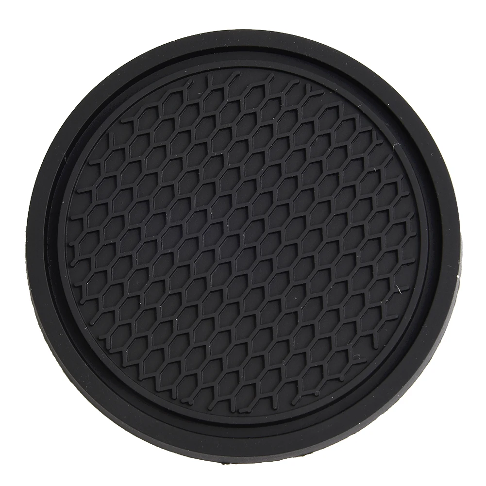 

2Pcs Car Coasters Travel Auto Cup Holder Drink Pad Insert Coaster Anti Slip Vehicle Interior Accessories Honeycomb Cup Mats