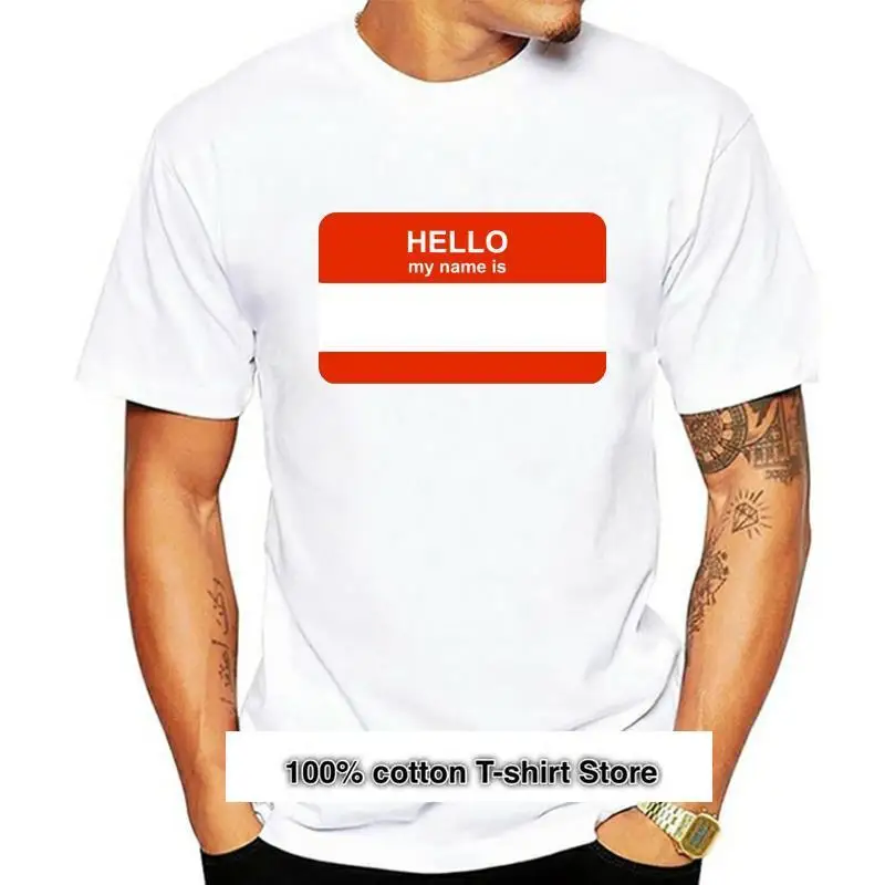 

¡Hello My Name is T-Shirt Tag, puede escribir su propio nombre en él! 1655