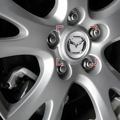 Car Wheel Hub Center Caps 60mm 61mm 68mm 69mm Rim Cover Accessories For Mazda 3 4 5 6 7 8 ATENZA Axela 6 323 626 RX8 CX6 CX5 CX4