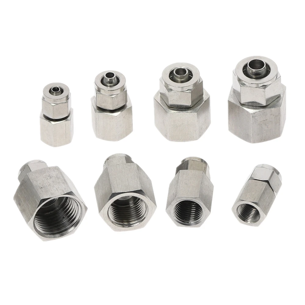 

Fast twist 6mm 8mm 10mm 12mm Tube Pipe Fittings Female Threaded Stainless Steel SS 304