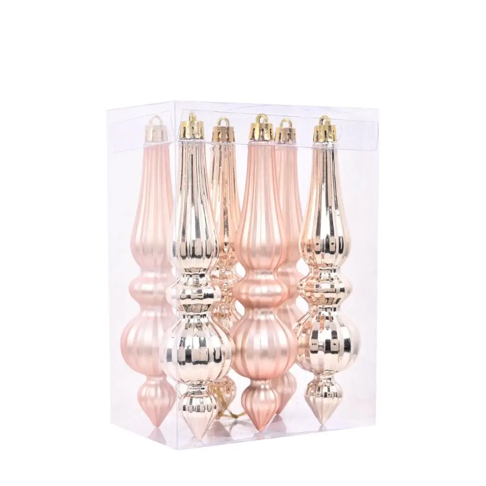 Красочные картины Конусообразный рождественский шар Гальванический пластик