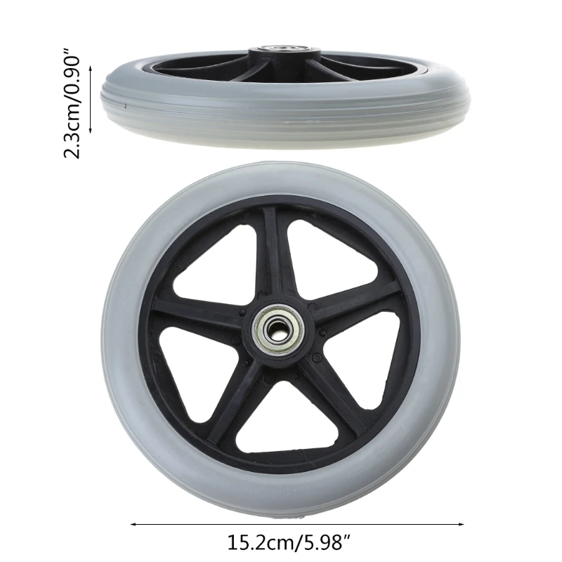 2 шт. 6-дюймовые ролики для инвалидных колясок маленькая тележка колеса стула