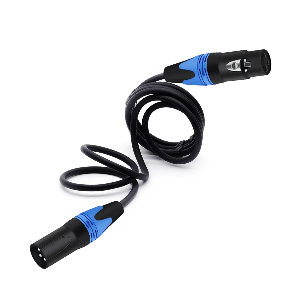 

Кабель с разъемом 3Pin XLR, штекер-гнездо, медный экранированный кабель OFC для усилителя микрофона, микшера, сцены, Φ XLR, Удлинительный шнур 1 м, 2 м, 3 м, 5 м, 8 м, 10 м