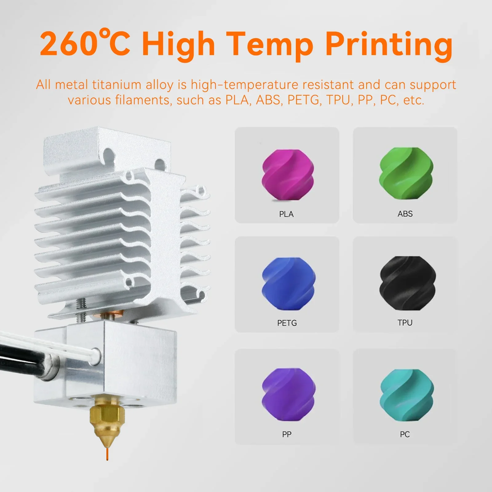 Комплект нагревательного блока Hotend Ender 3 V3 SE