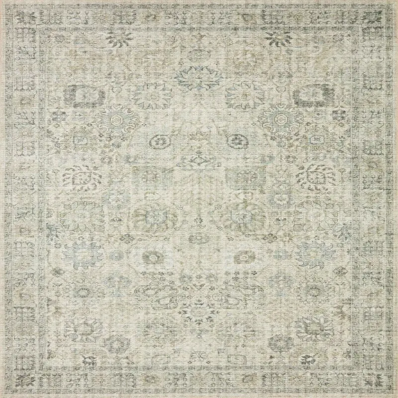 

Handsome SKY-14 2'-3" x 3'-9" Natural / Sage Elegant Oriental Area Rug - Add Style to Your Home.