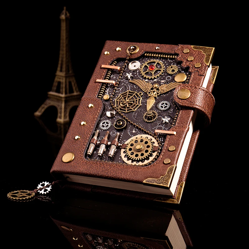 Journal Notebook Fashion Vintage Embossed Travel Diary Steampunk Notebook for students Travel Note Book