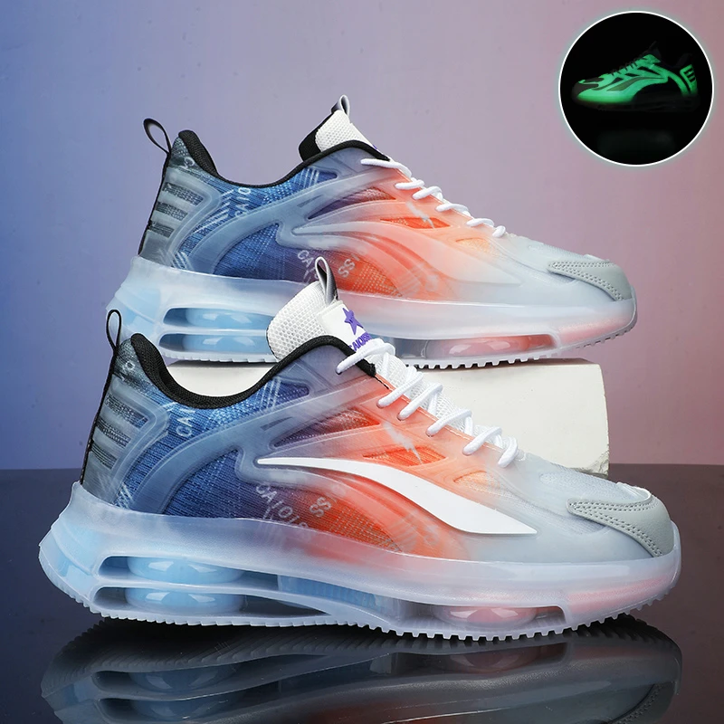 Женские беговые кроссовки для мужчин дышащие амортизирующие черные модная