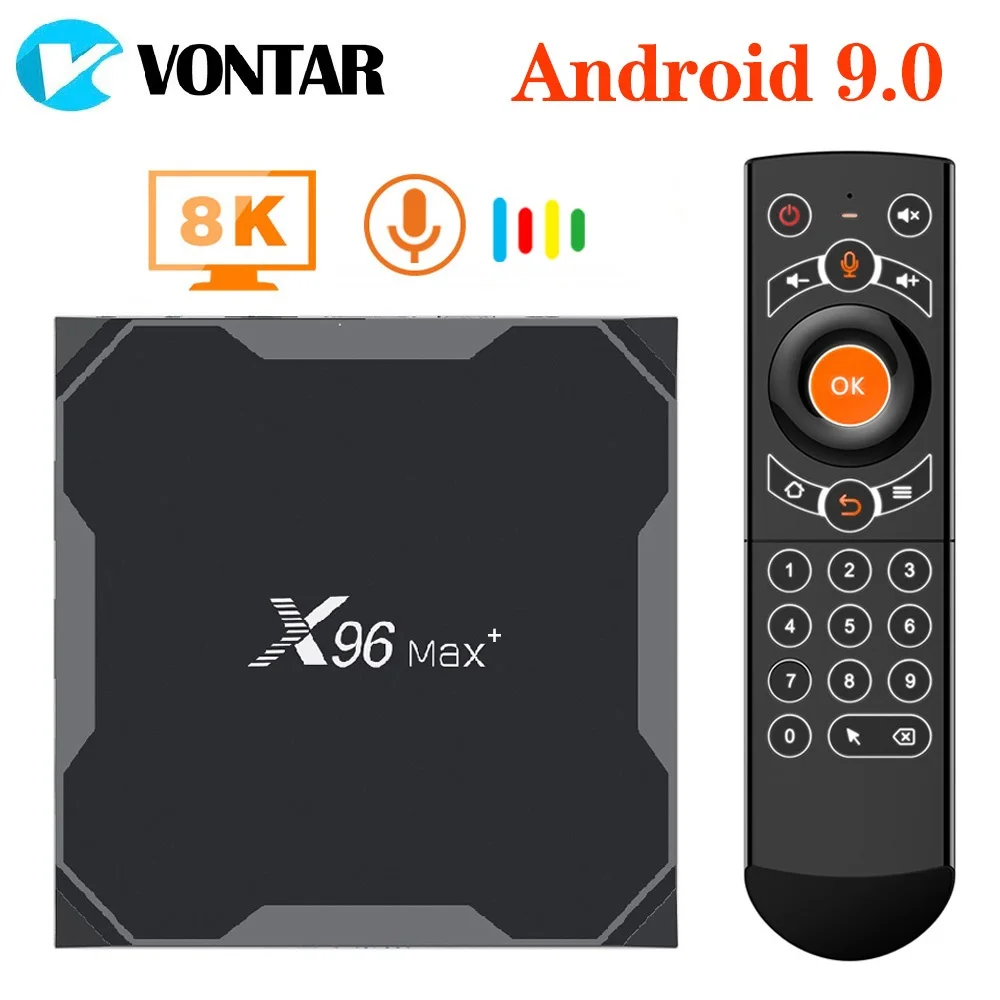 VONTAR X96 max plus Android 9,0 TV Box Amlogic S905X3 Quad Core 4GB 32GB 64GB Wifi 4K X96Max X3 Media player smart set-top box