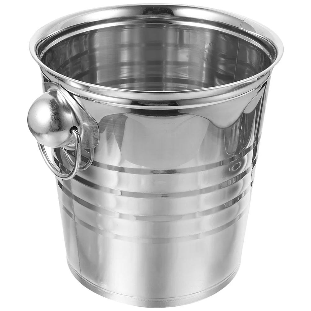 

Ice Storage Buckets Ice Container Portable Stainless Steel Beer Bucket