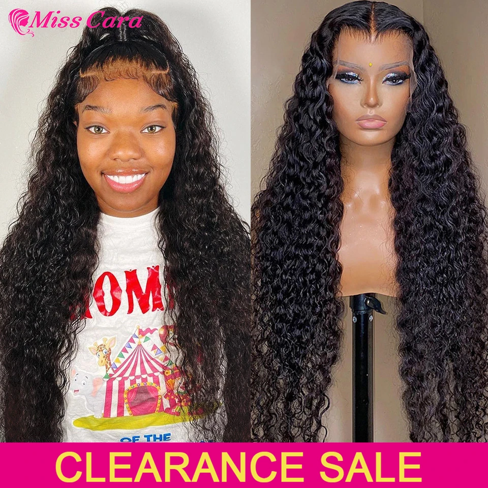 Glueless Lace Front Wigs Water Wave Human Hair Lace Frontal Wigs Pre Plucked Hair Brazilian Hair Wet and Wavy Lace Front Wig