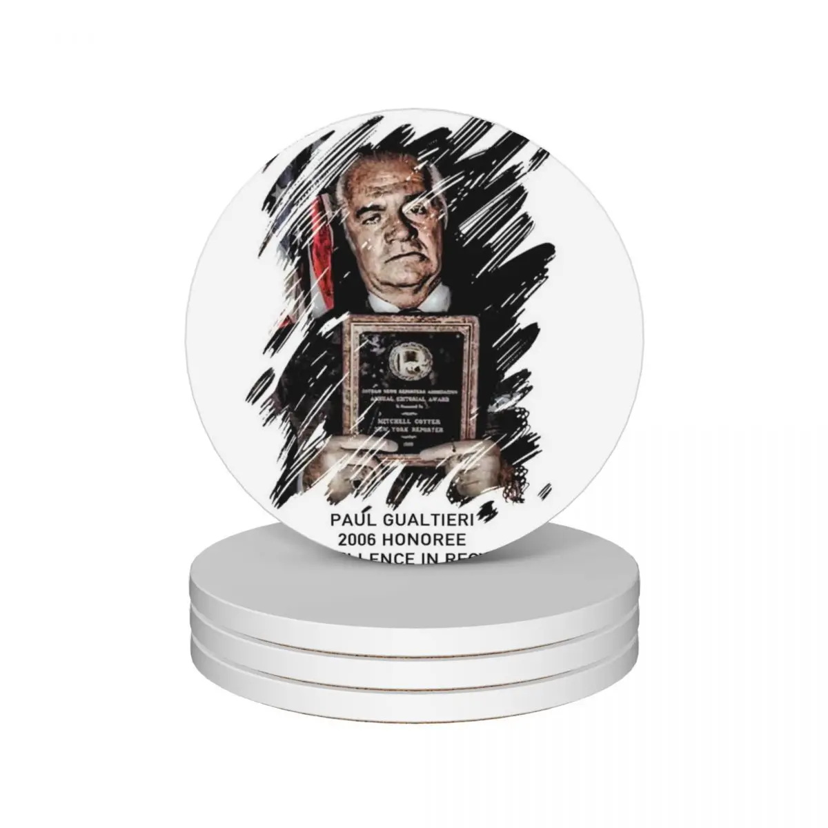 Керамические подставки сопранос-Paulie Gualtieri (набор из 4 шт.) Набор чашек для чайных