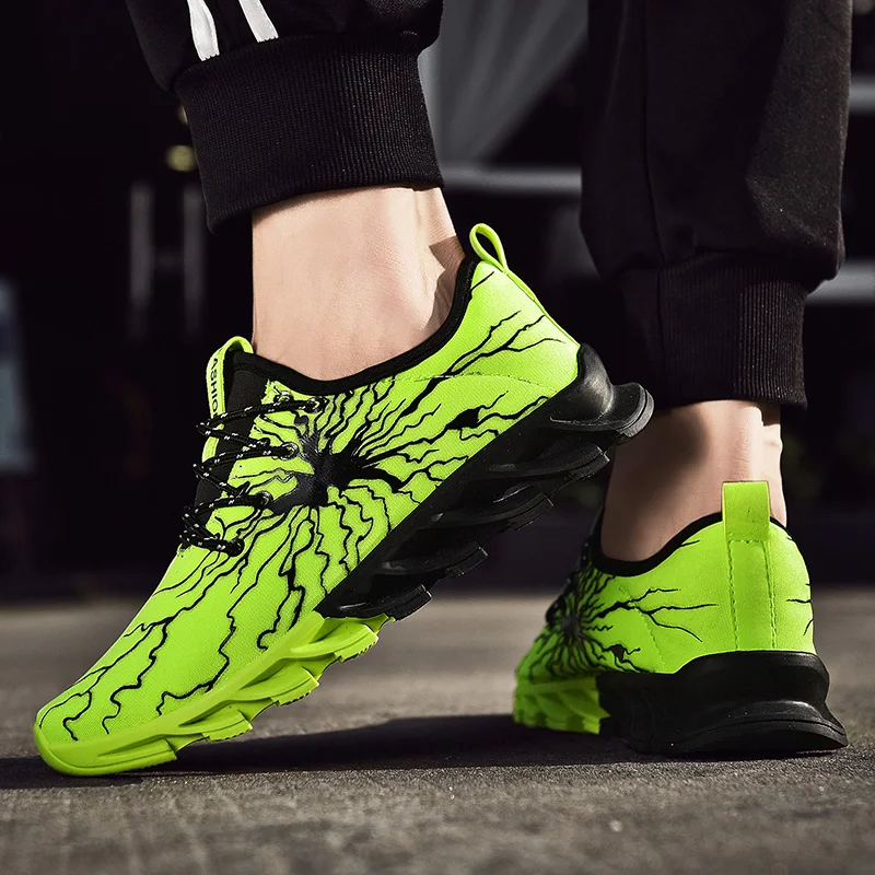 Men Women Sneakers Fashion Walking Shoes Mixed Color Casual Sneakers Athletic Trainer Footwear Size 36-46