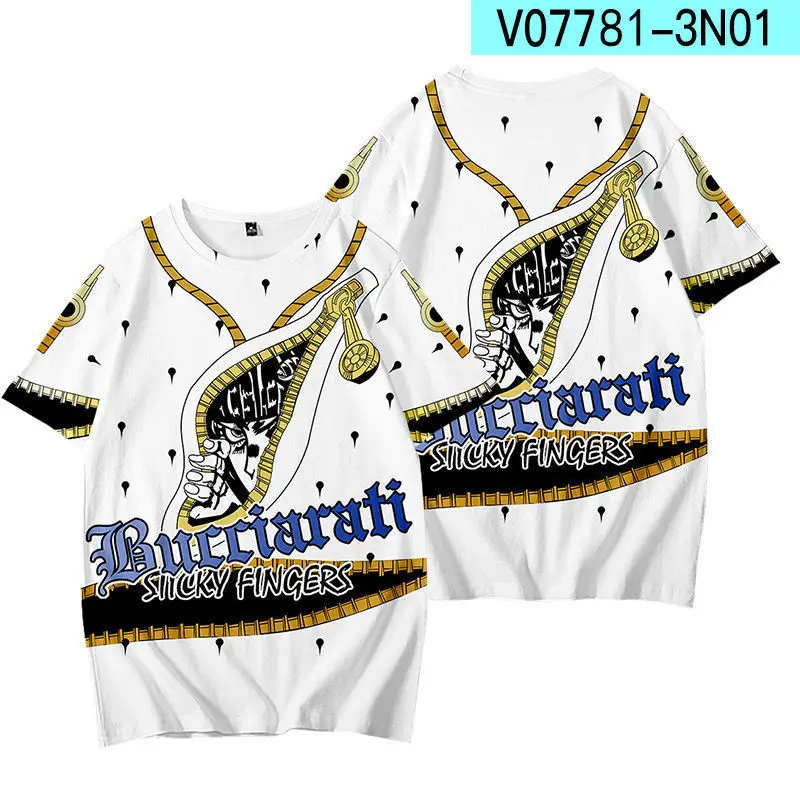 Футболка Мужская/женская оверсайз с 3D-принтом невероятные приключения Джоджо