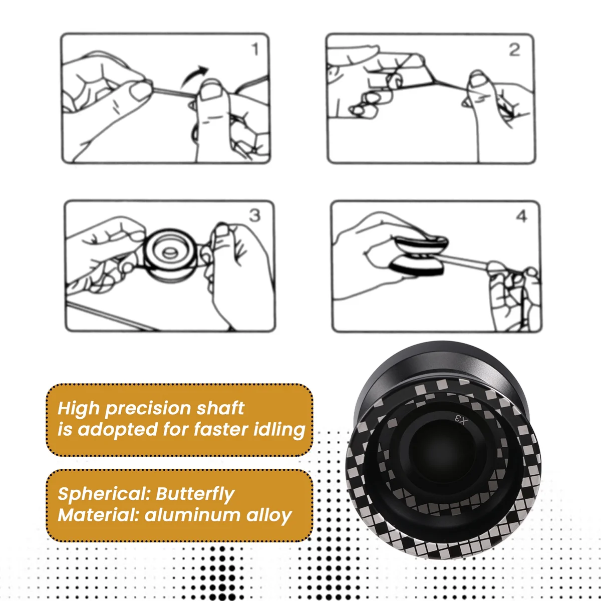 Нечувствительная строительная игрушка X3 конкурентоспособная йо-йо из сплава для