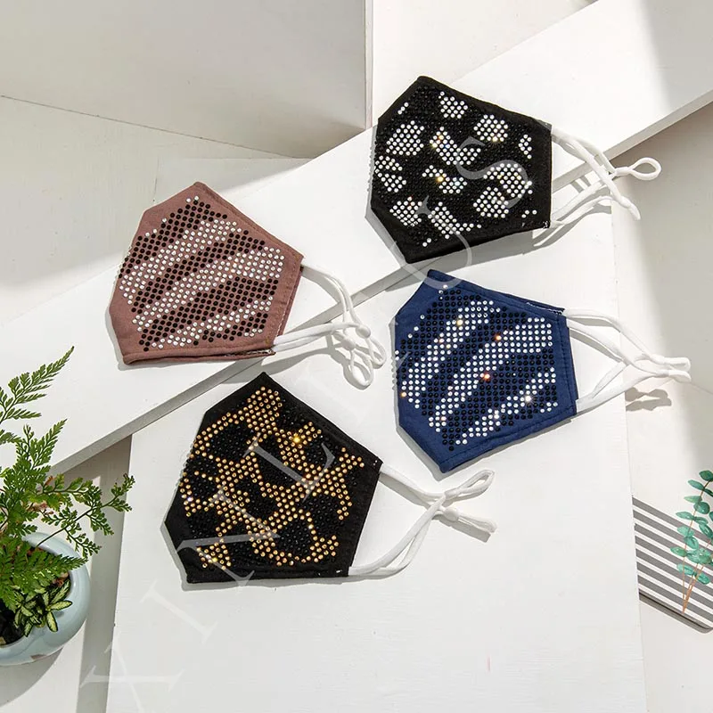 

Fashion Cotton Mask Washable Reuseable Dustproof Filter Three-layer Anti-Haze Stereoscopic Mask Face Cover