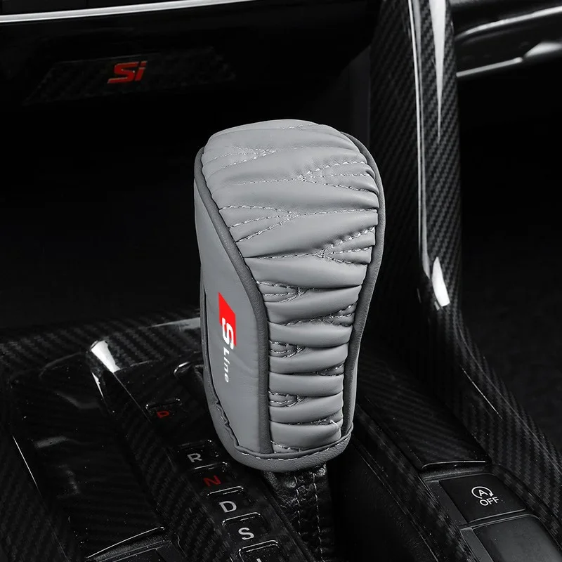 1 шт. новый автомобильный чехол для ручки переключения передач Audi Sline RS A4 A3 A5 A6 A7 A8 Q3