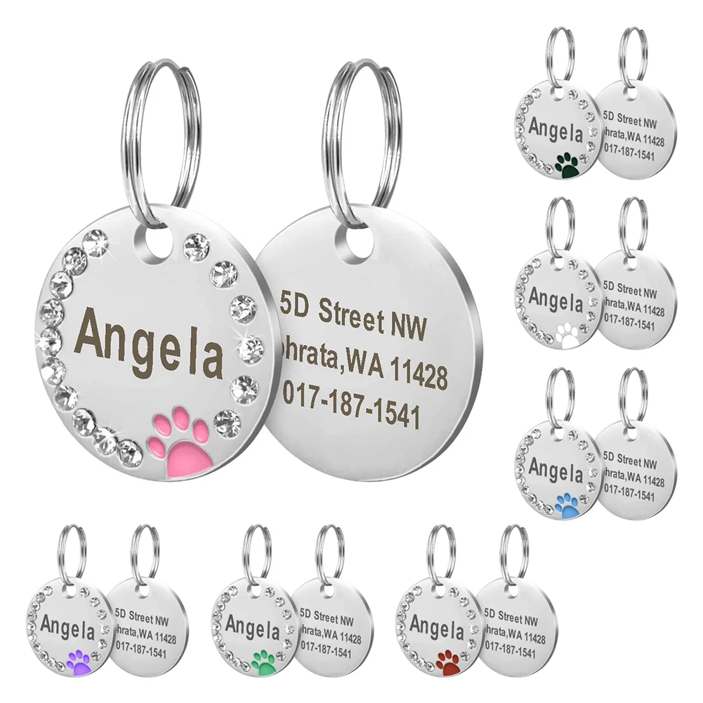 

Dog Collars Anti-lost Dog Name ID Tags Gifts for Dog Lovers Pet Collar Tags for Dog Owner Engraved Pet Tag New Puppy Tag Gifts