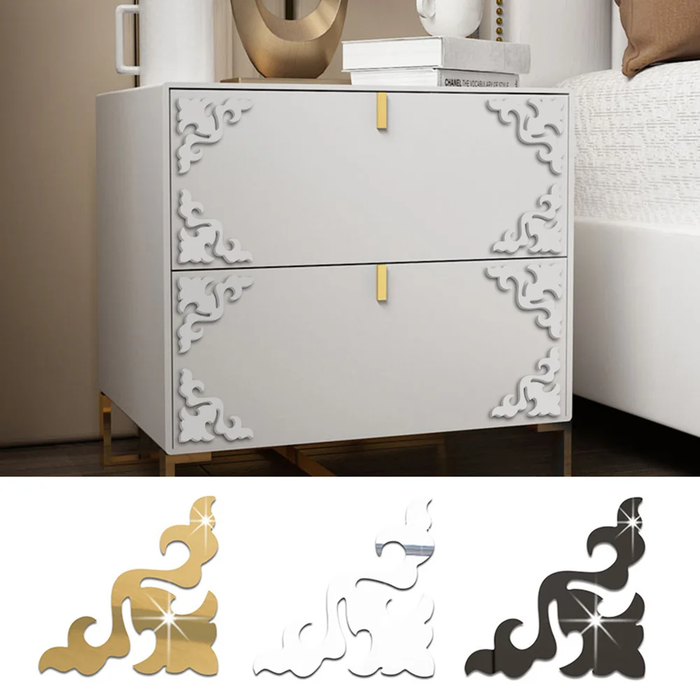 Для DIY забавные акриловые зеркальные наклейки на стену привлекательные